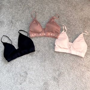 3 Danskin lounge bras